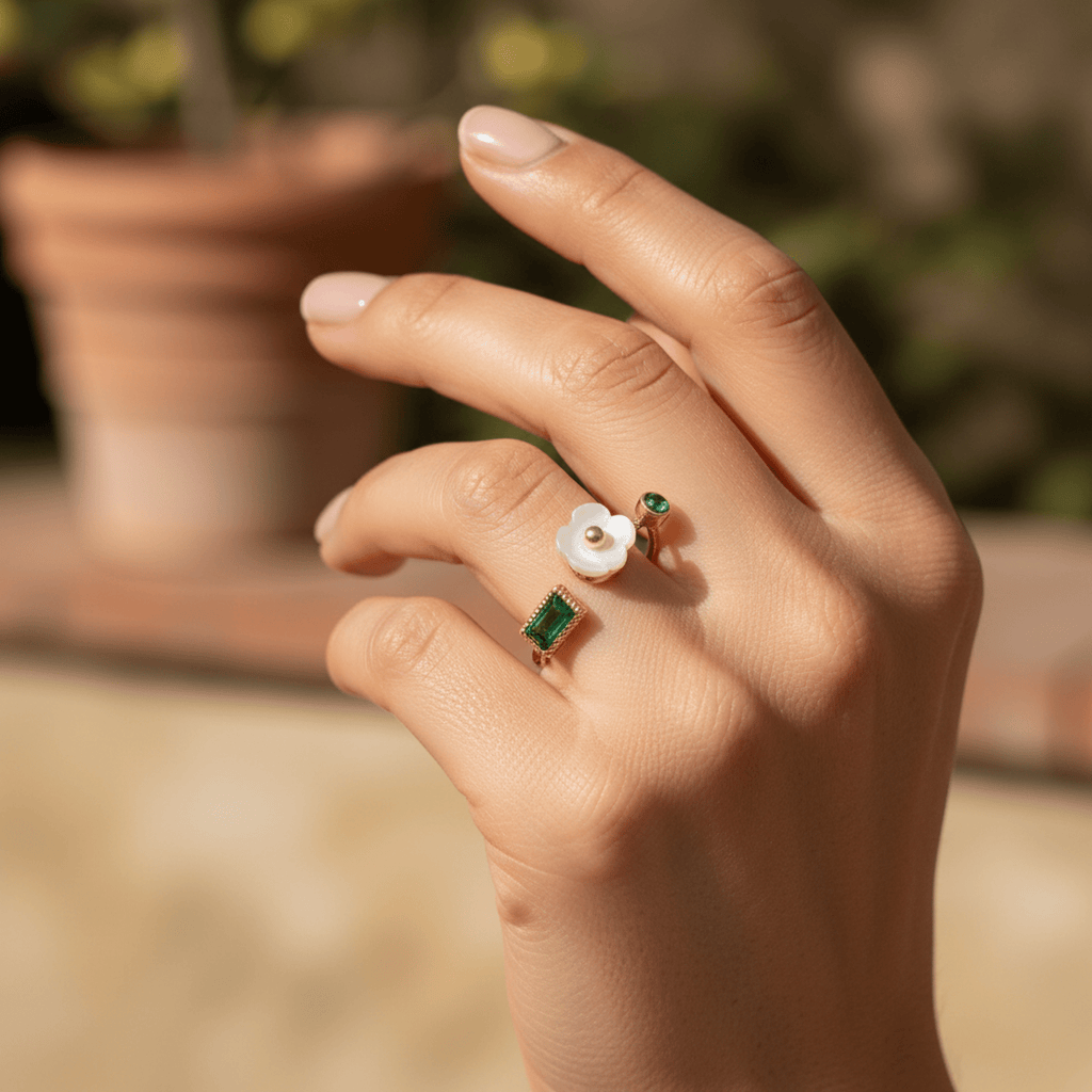 Jardin Secret Ring - 18k Gold Plated Jewelry Switzerland