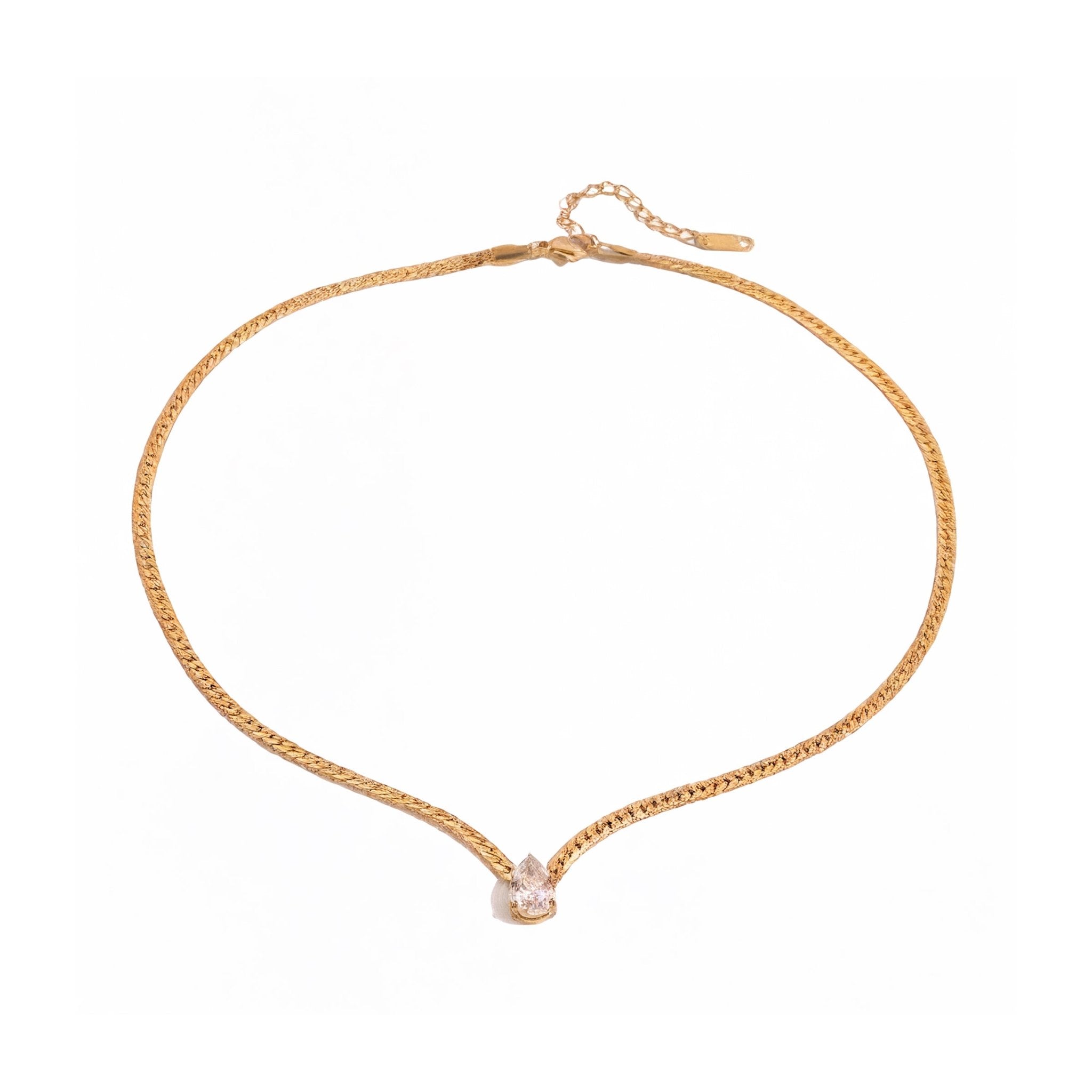 Larme de Cristal Necklace - 18k Gold Plated Jewelry Switzerland
