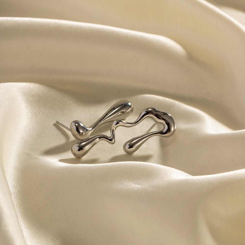 Larmes Liquides Earrings - 18k Gold Plated Jewelry Switzerland