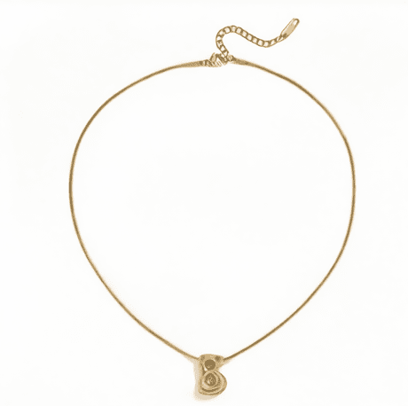 Lettre Fluide B Necklace - 18k Gold Plated Jewelry Switzerland