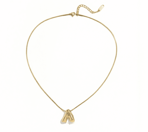 Lettre Gonflée A Necklace - 18k Gold Plated Jewelry Switzerland