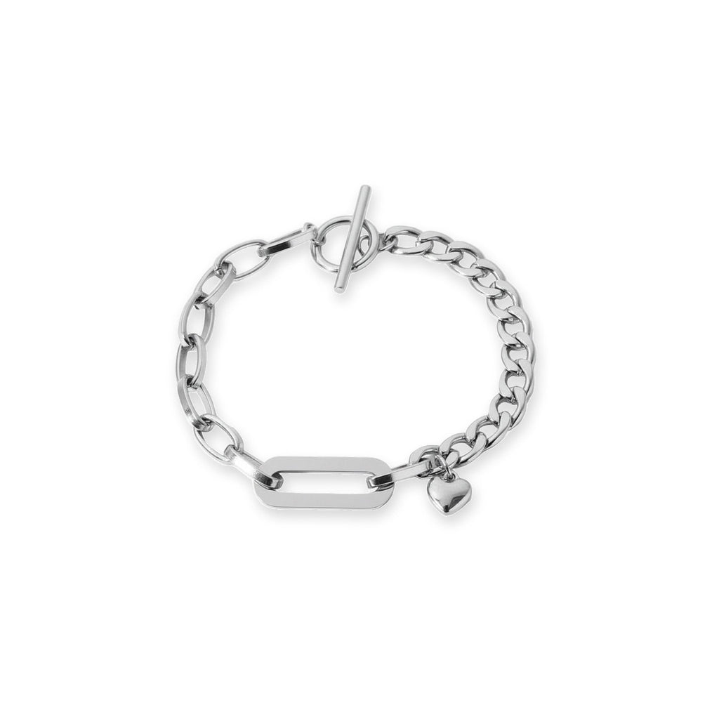 Lien Cœur Marinière Bracelet - 18k Gold Plated Jewelry Switzerland