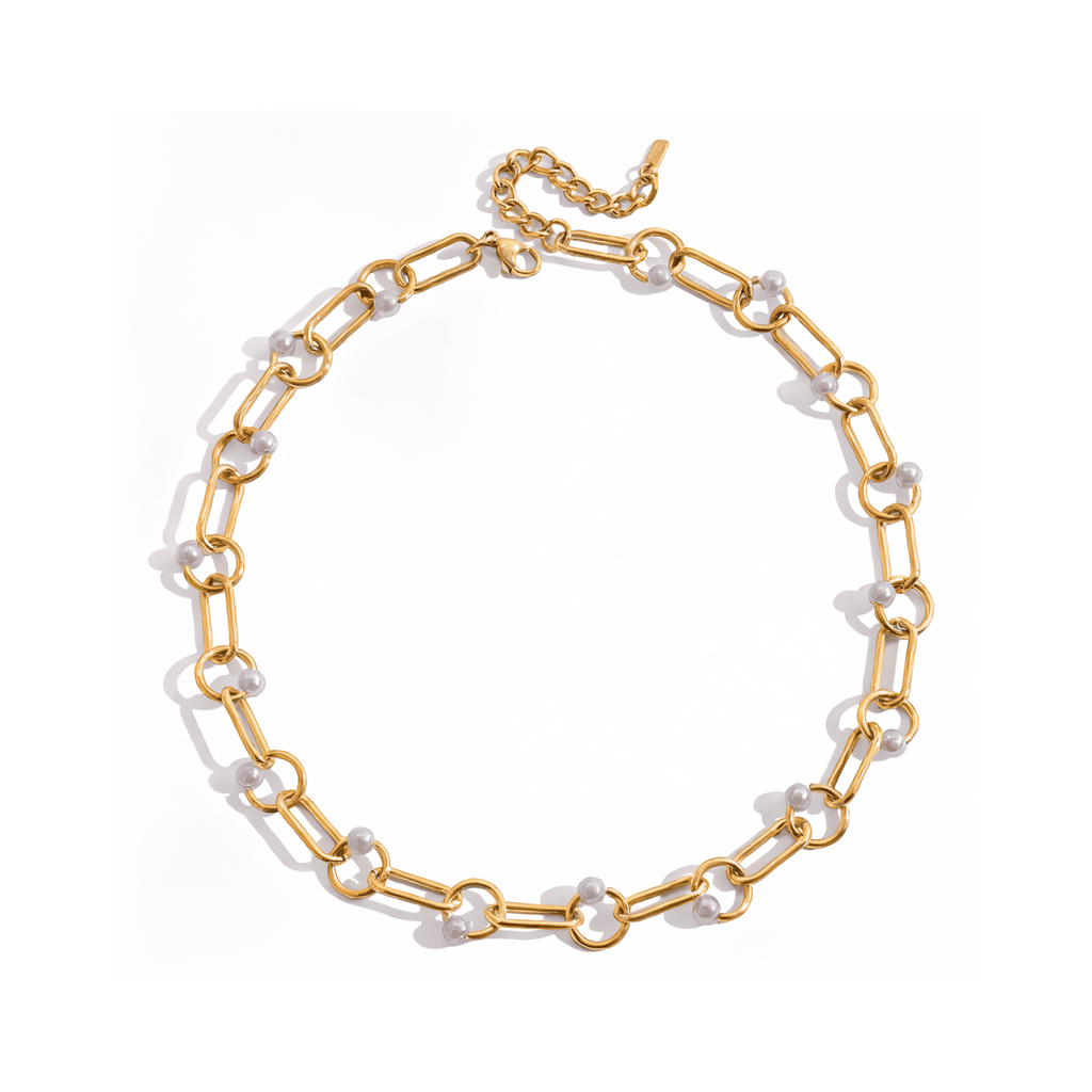 Lien de Perles Necklace - 18k Gold Plated Jewelry Switzerland