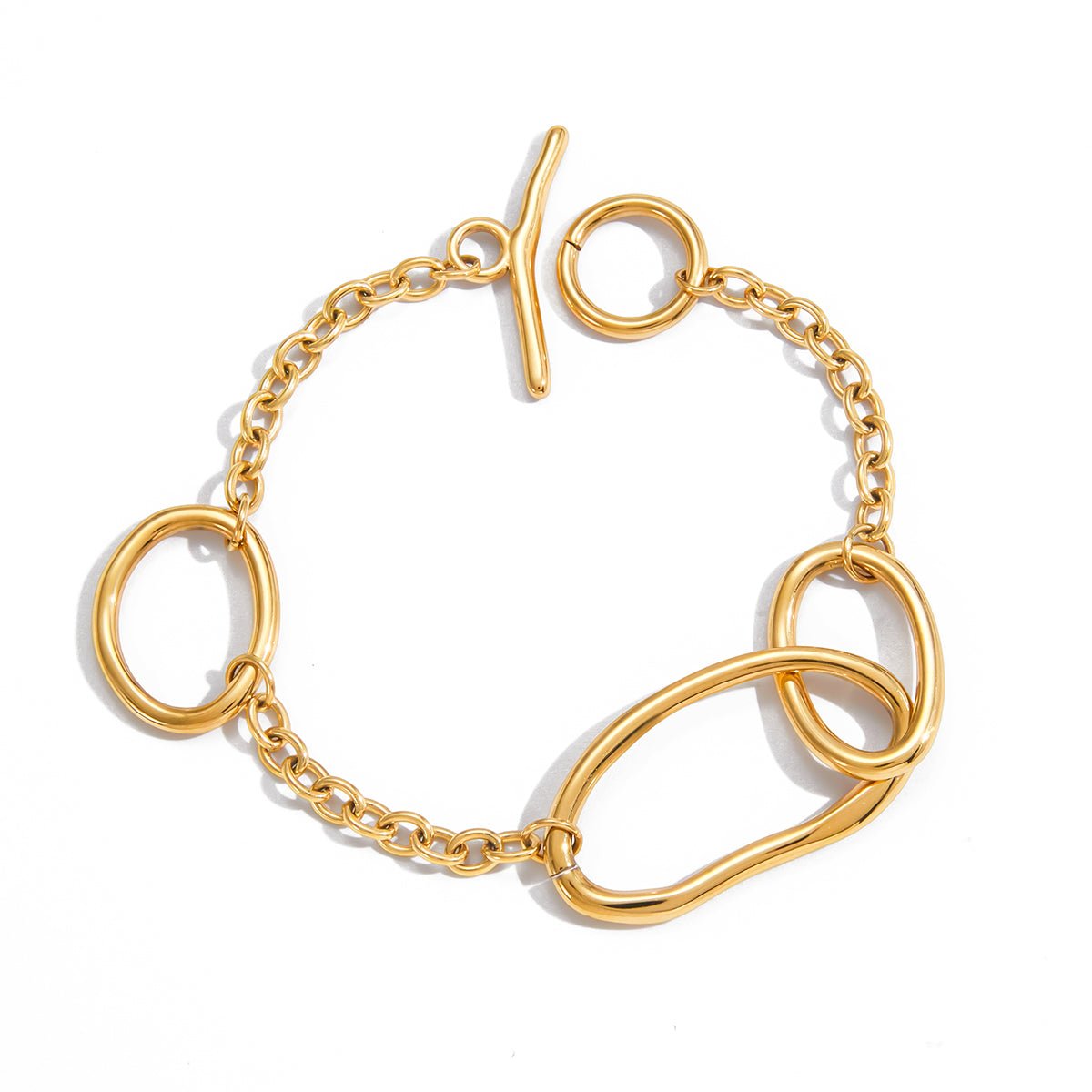 Lien Organique d’Or Bracelet - 18k Gold Plated Jewelry Switzerland