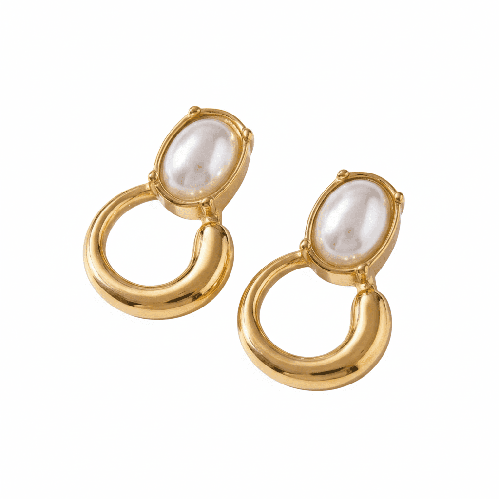 Lune de Captive Mckella Earrings - 18k Gold Plated Jewelry Switzerland