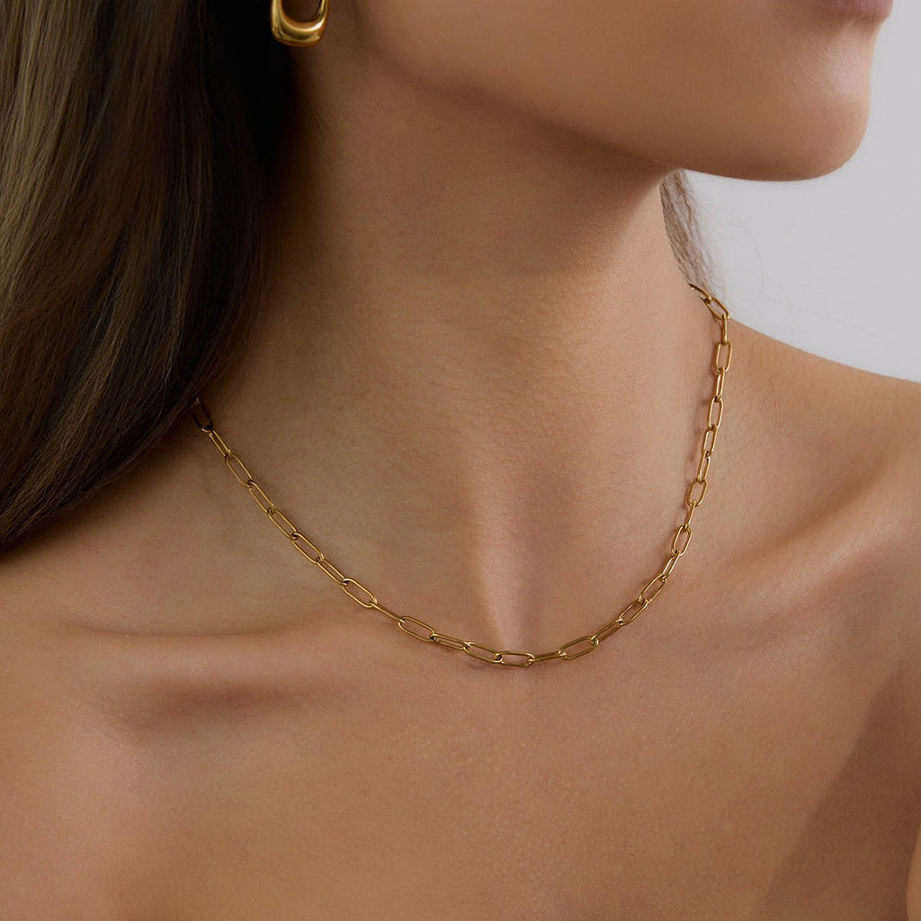 Maillon d’Or Necklace - 18k Gold Plated Jewelry Switzerland