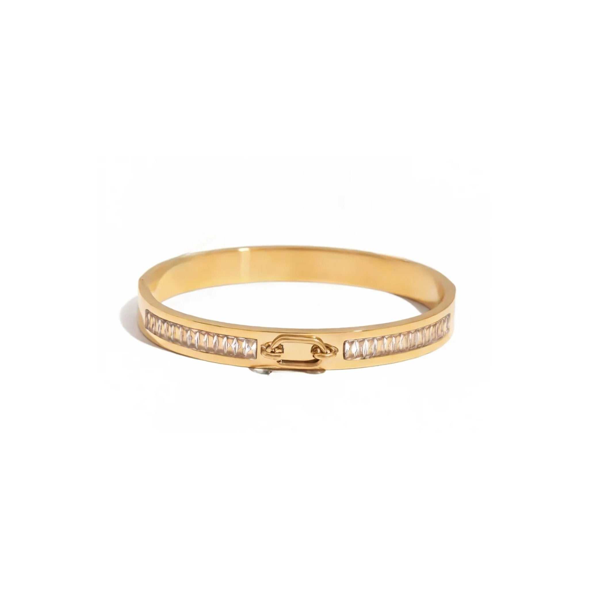 Manchette Clic Éclat Bracelet - 18k Gold Plated Jewelry Switzerland