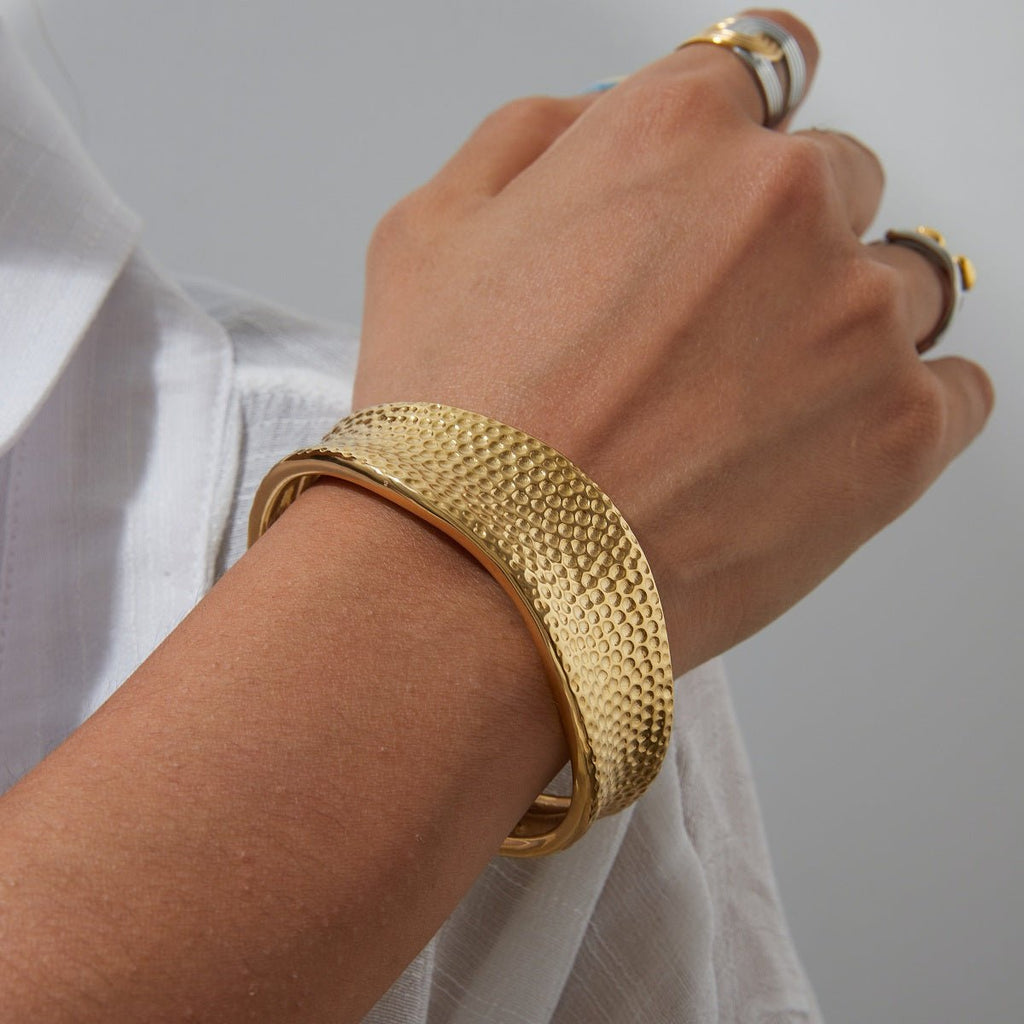 Manchette Dune d’Or Bracelet - 18k Gold Plated Jewelry Switzerland