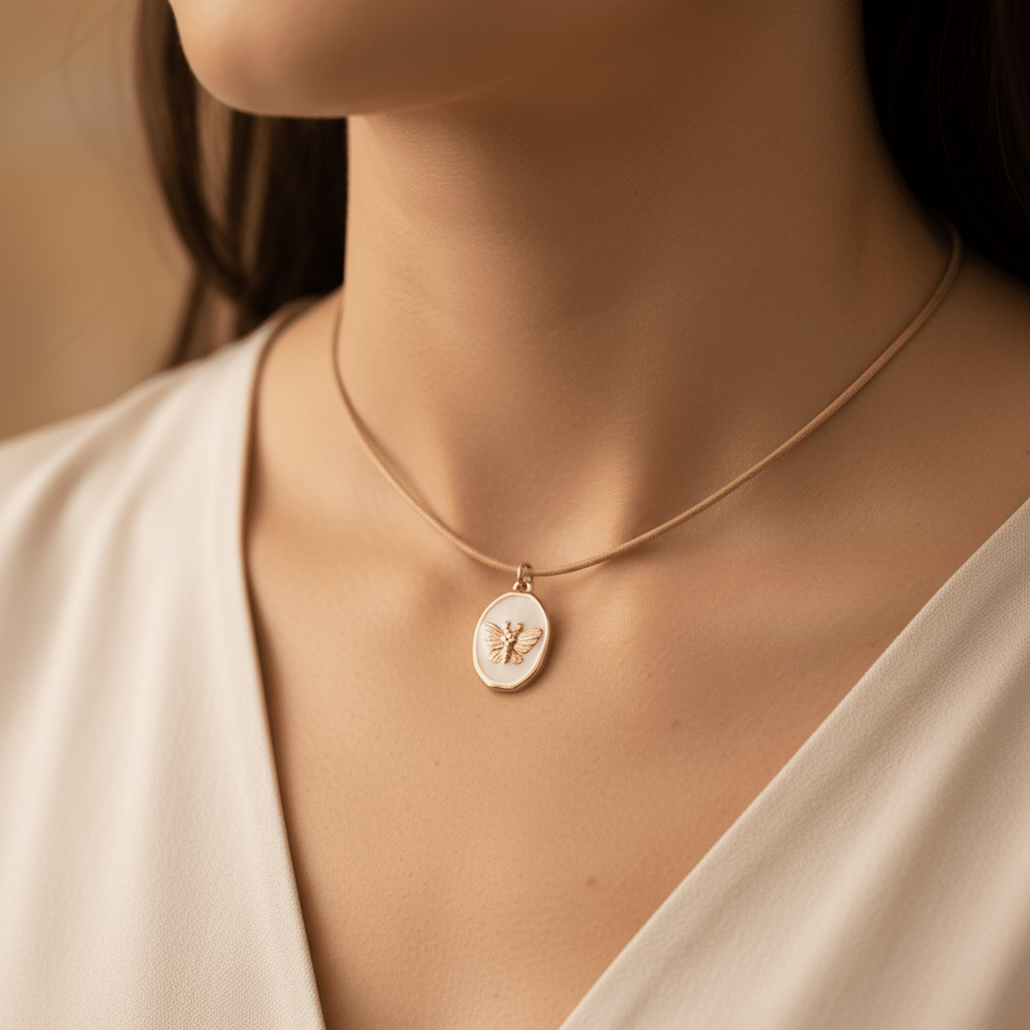 Métamorphose d’Ivoire Necklace - 18k Gold Plated Jewelry Switzerland