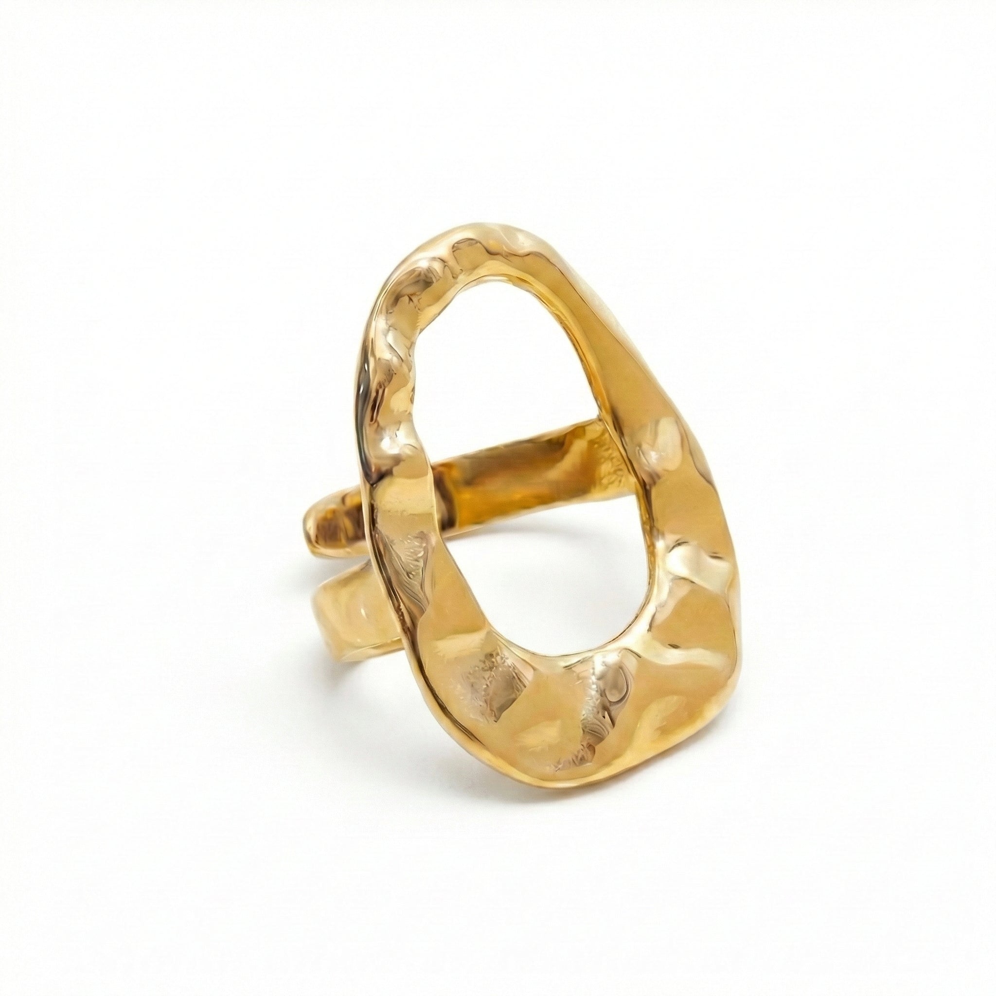 Miroir Liquide Ring 18k gold - plated stainless steel - 18k Gold Plated Jewelry Switzerland