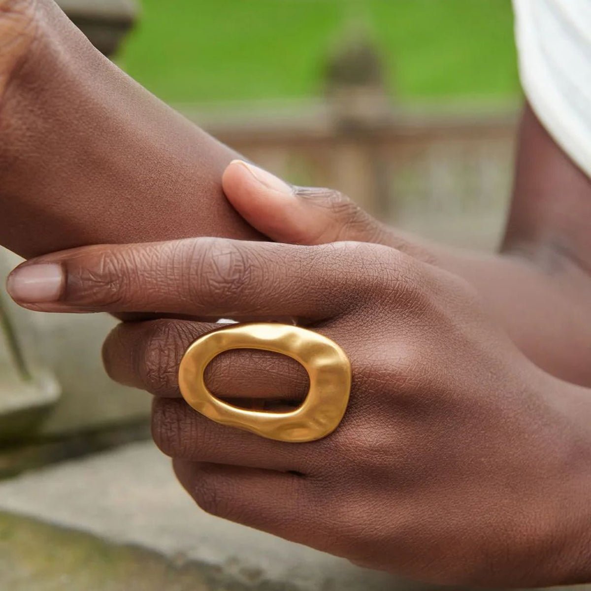 Miroir Liquide Ring - 18k Gold Plated Jewelry Switzerland