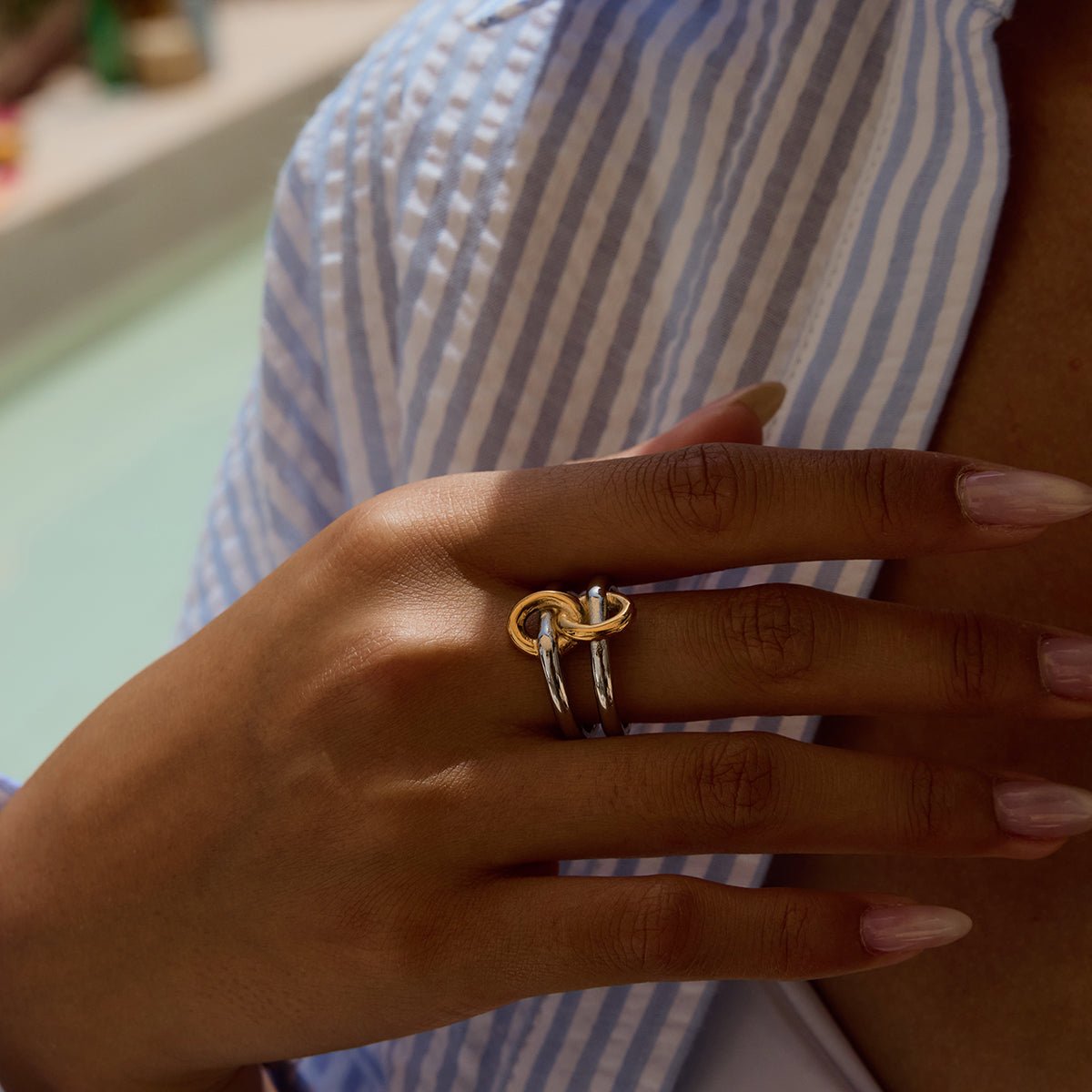 Noeud infini - 18k Gold Plated Jewelry Switzerland