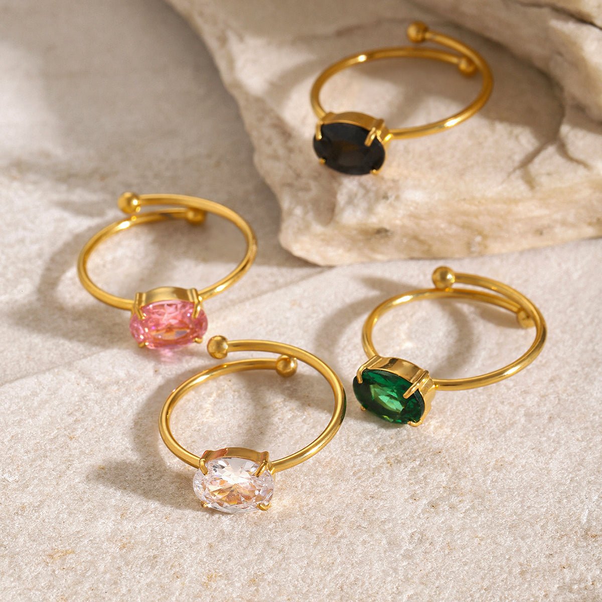 Nuit Absolue Ring - 18k Gold Plated Jewelry Switzerland