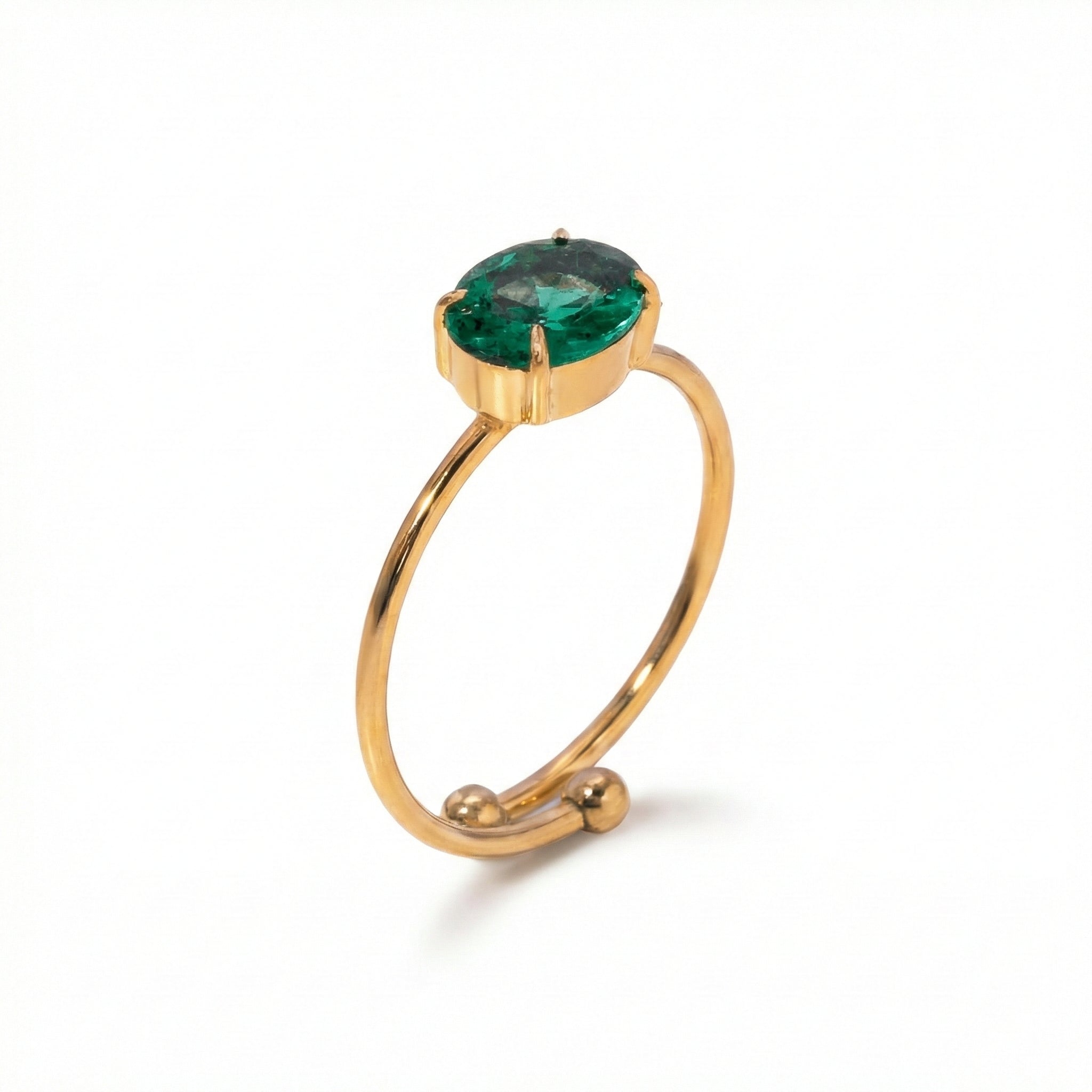 Nuit Absolue Ring Mckella 18k gold - plated - 18k Gold Plated Jewelry Switzerland