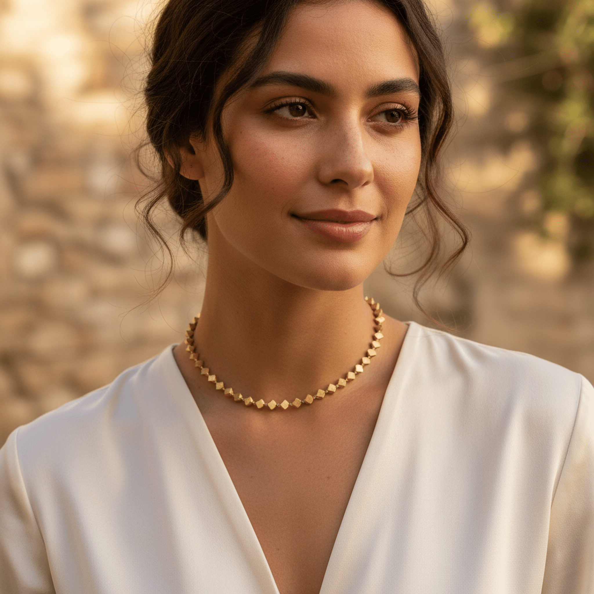 Paillettes d’Or Necklace - 18k Gold Plated Jewelry Switzerland