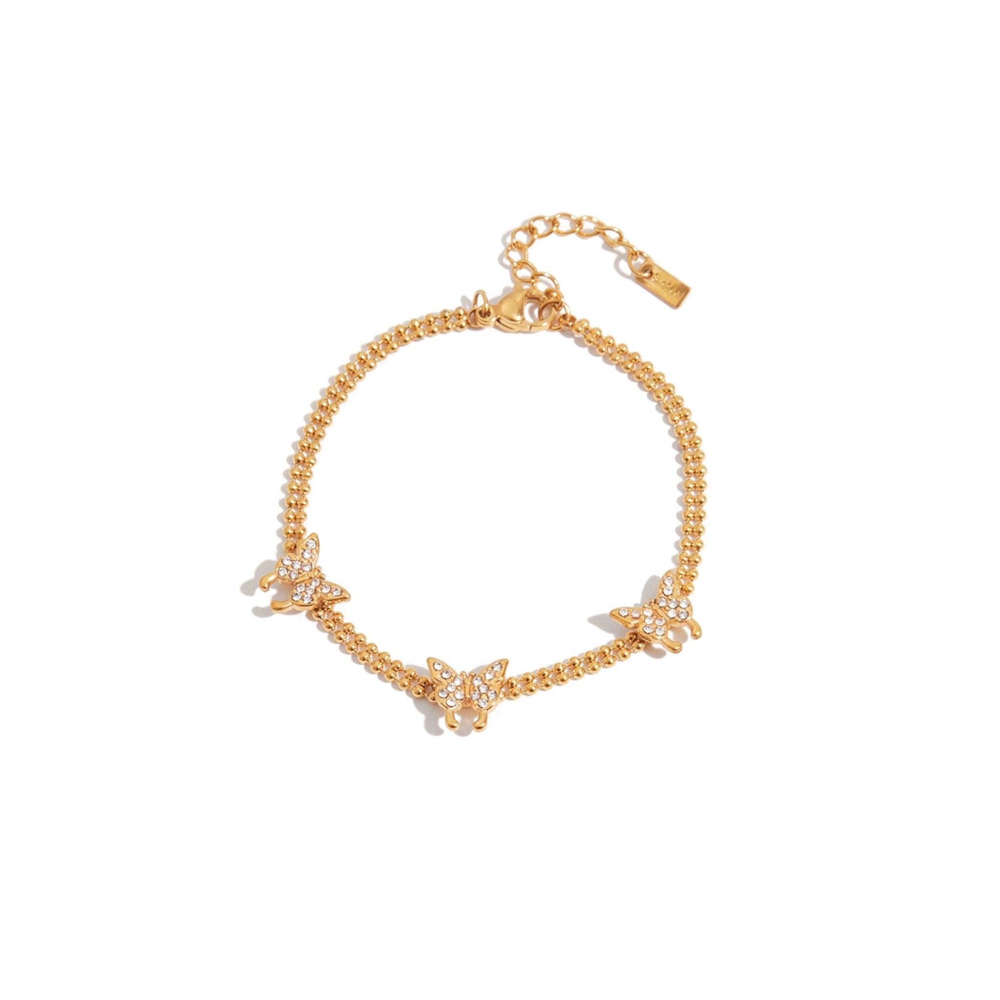 Papillon Étoilé Bracelet - 18k Gold Plated Jewelry Switzerland