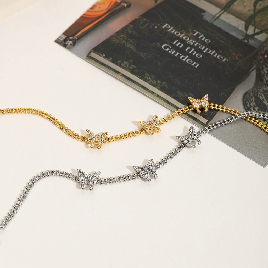 Papillon Étoilé Bracelet - 18k Gold Plated Jewelry Switzerland