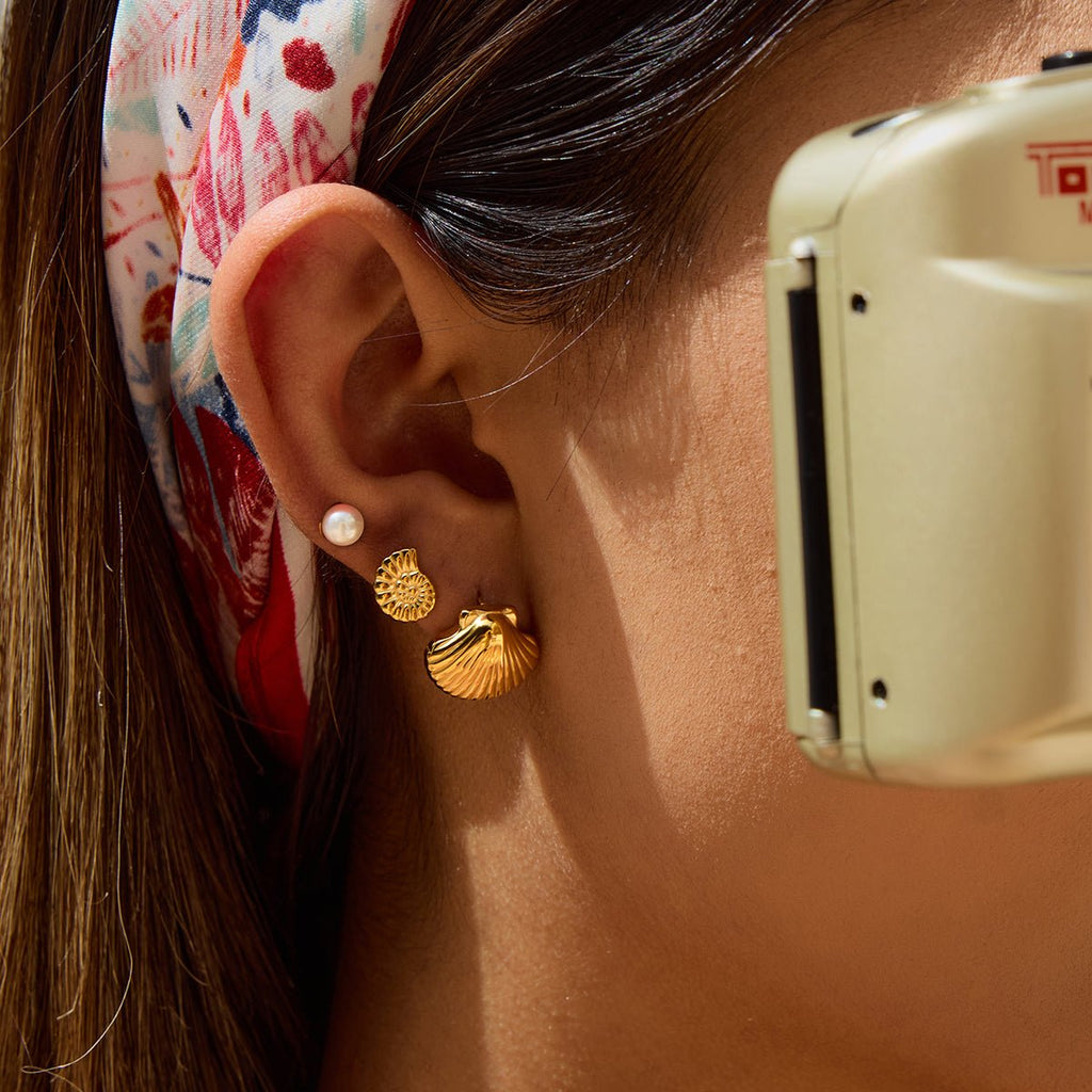 Parure Marine Earrings Set - 18k Gold Plated Jewelry Switzerland