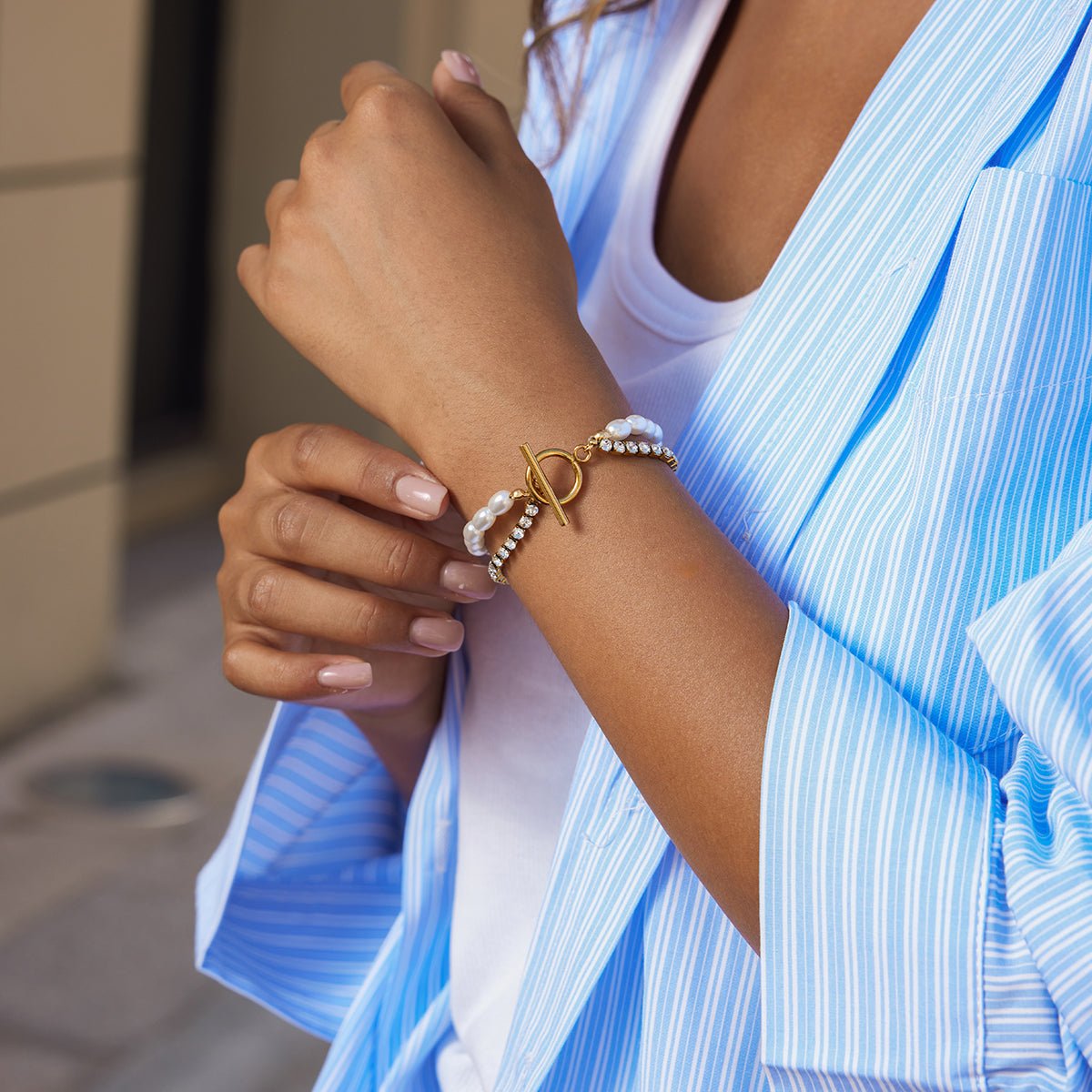 Perle Éclatante Bracelet - 18k Gold Plated Jewelry Switzerland