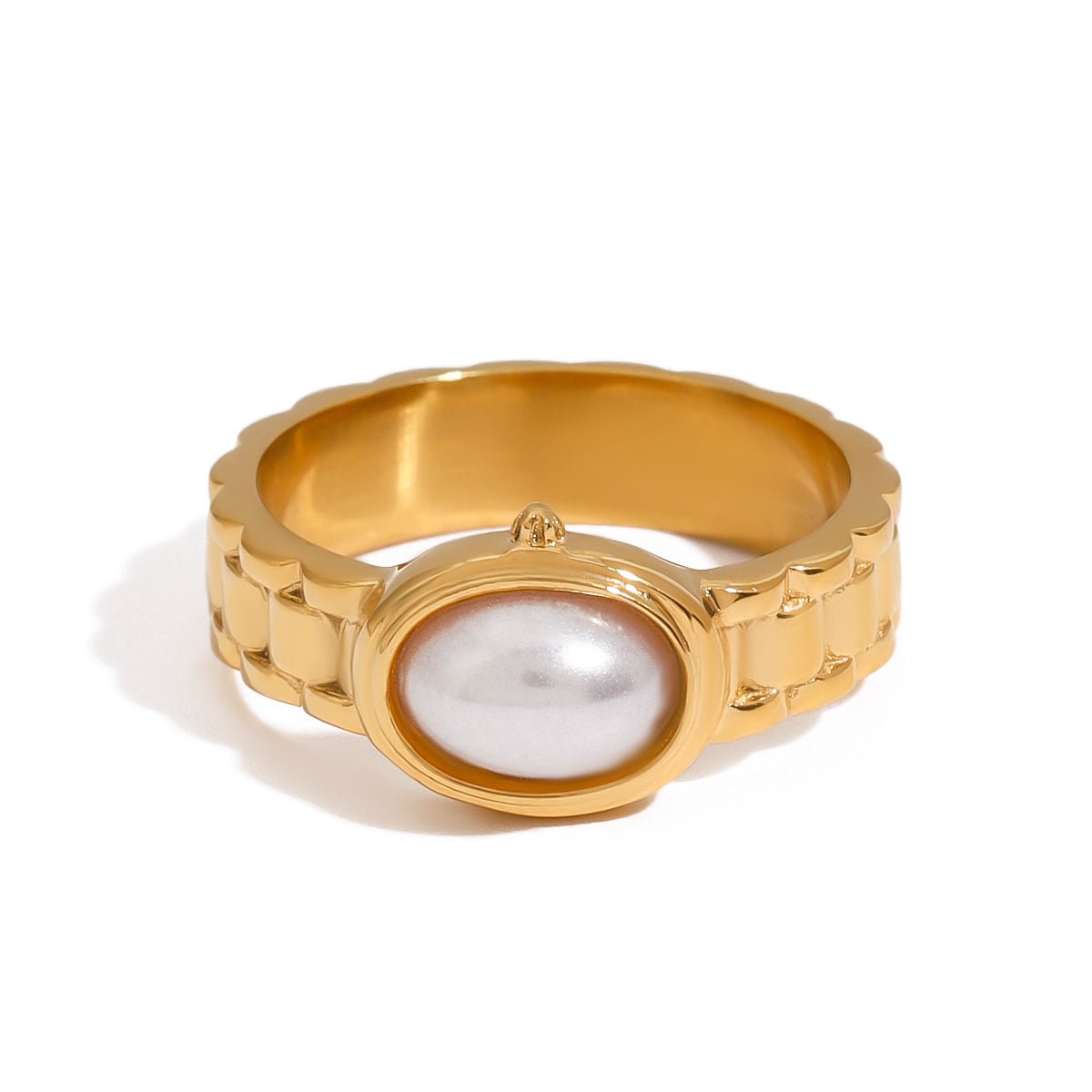 Perle Gardienne Ring - 18k Gold Plated Jewelry Switzerland