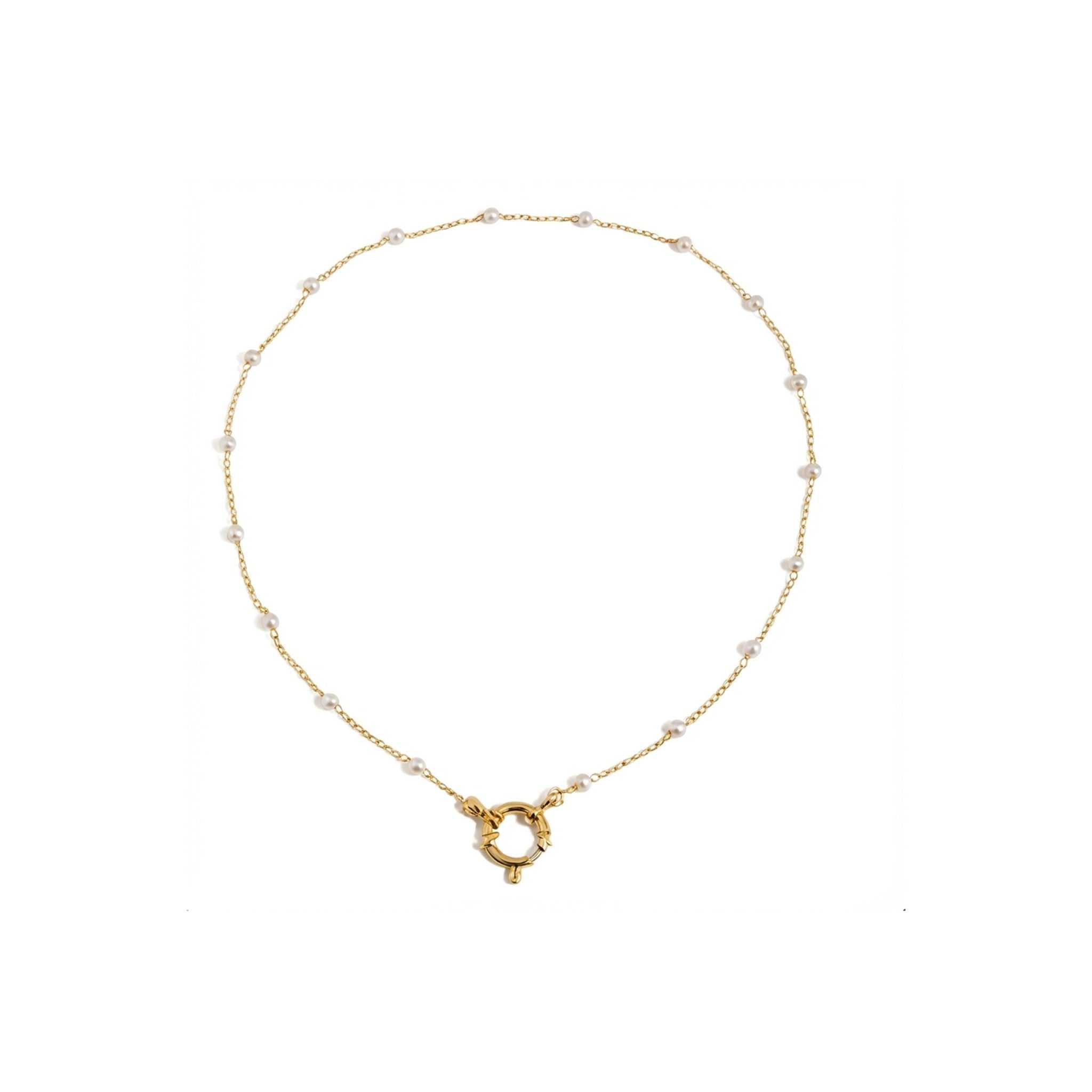Perle Marin Necklace - 18k Gold Plated Jewelry Switzerland