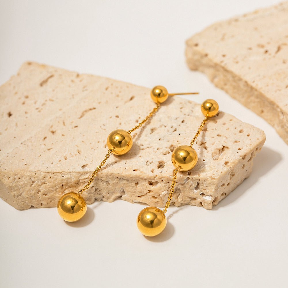 Perles d’Or Earrings - 18k Gold Plated Jewelry Switzerland