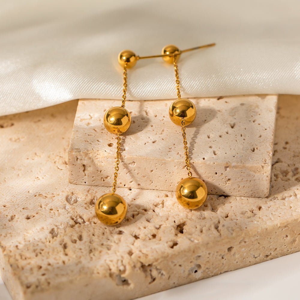 Perles d’Or Earrings - 18k Gold Plated Jewelry Switzerland