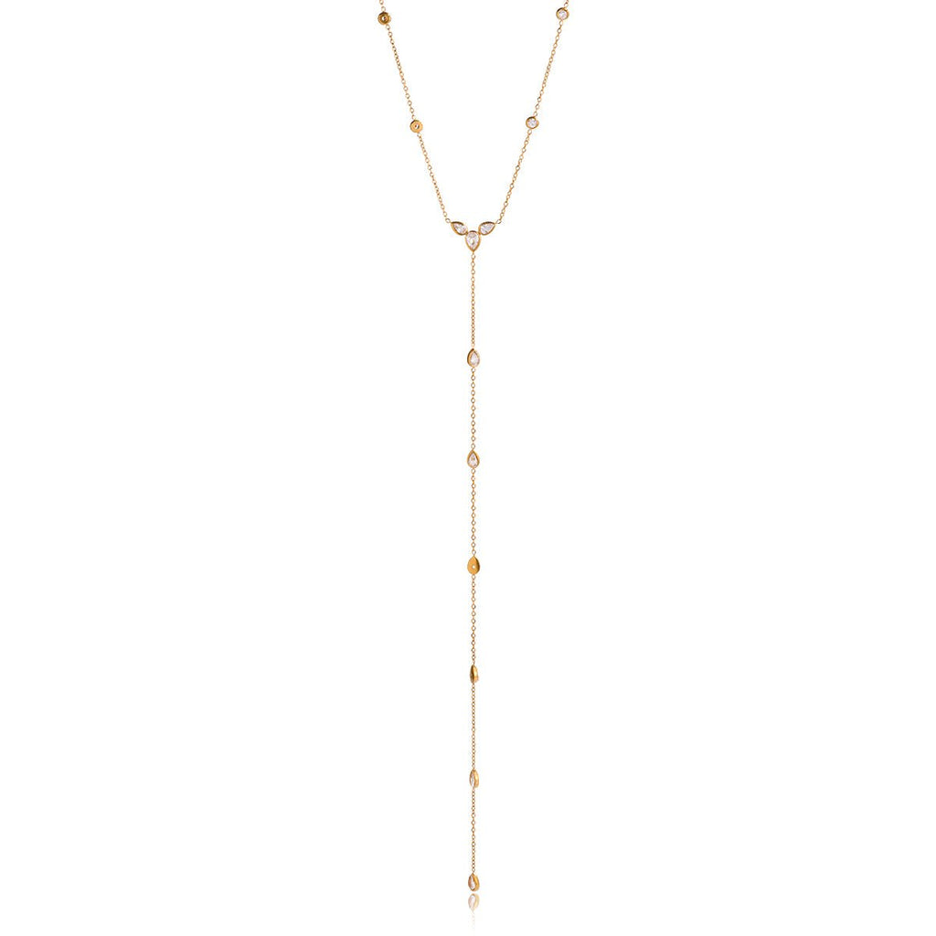 Pluie de Larmes Necklace - 18k Gold Plated Jewelry Switzerland