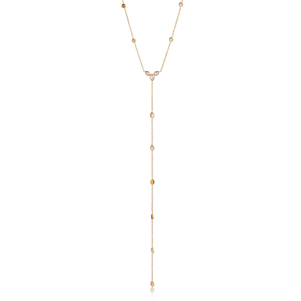 Pluie de Larmes Necklace - 18k Gold Plated Jewelry Switzerland
