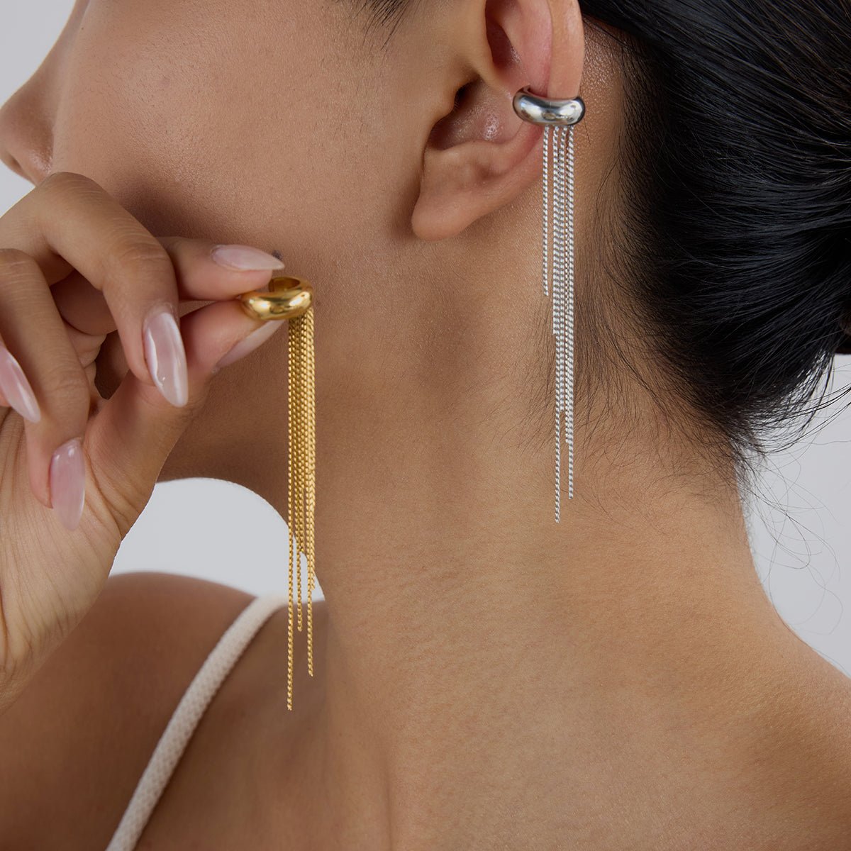 Pluie d’Or Cascade Earrings - 18k Gold Plated Jewelry Switzerland