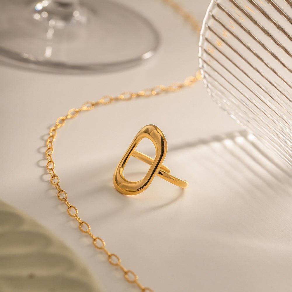 Portail d’Or Ring - 18k Gold Plated Jewelry Switzerland