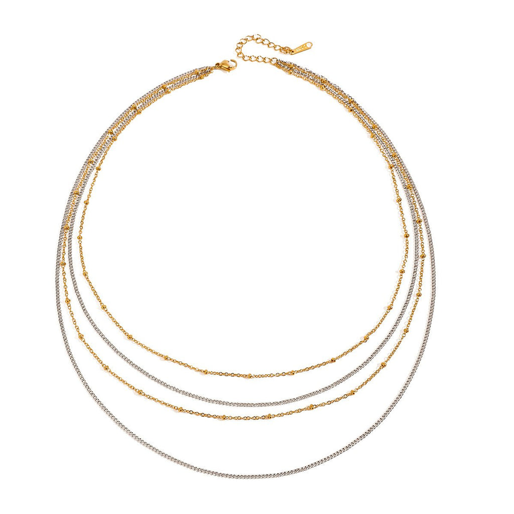 Quatuor Harmonie Necklace - 18k Gold Plated Jewelry Switzerland