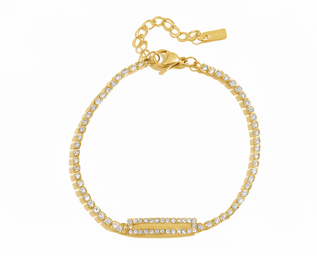 Rivière Étoilée Bracelet - 18k Gold Plated Jewelry Switzerland