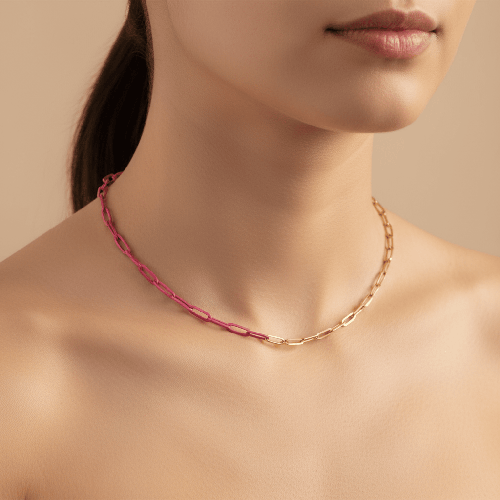 Sautoir Aurore et Crépuscule Necklace - 18k Gold Plated Jewelry Switzerland