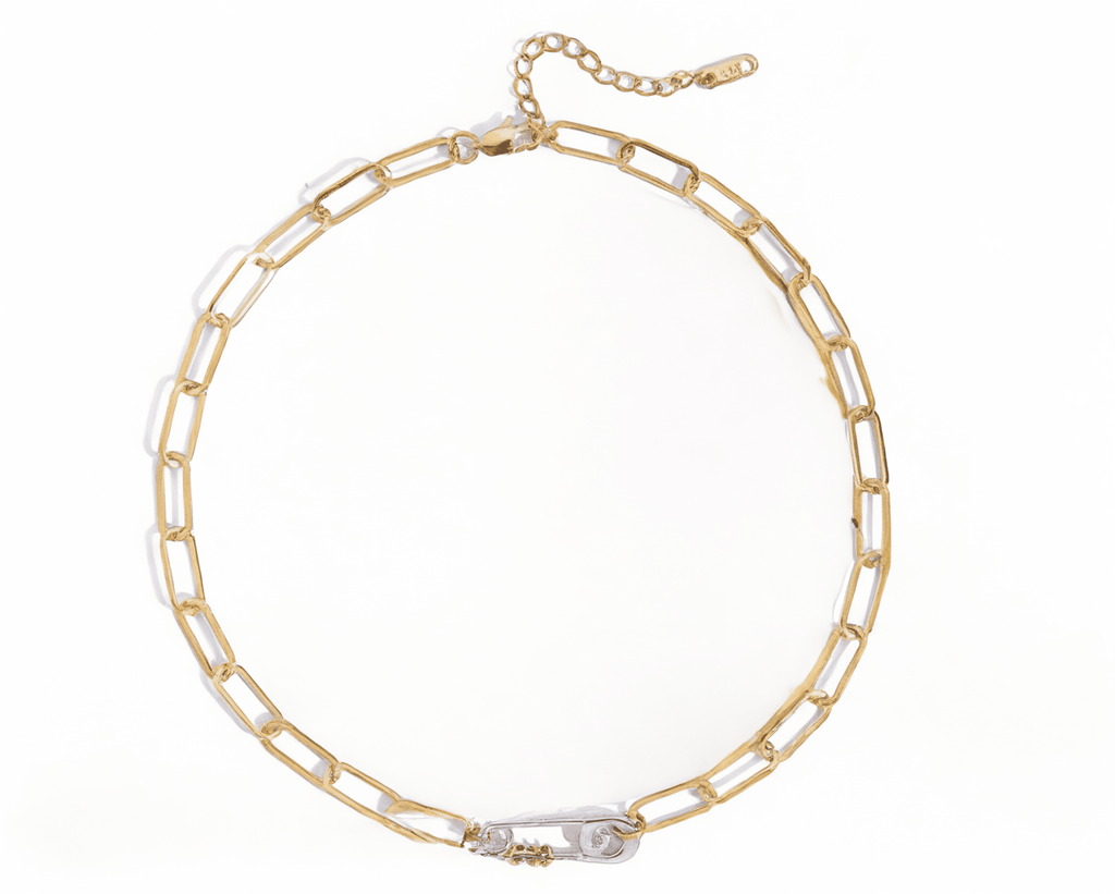 Secret Épinglé Necklace - 18k Gold Plated Jewelry Switzerland