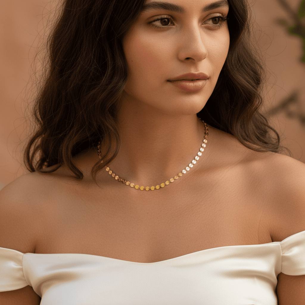 Sequins d’Aurore Necklace - 18k Gold Plated Jewelry Switzerland