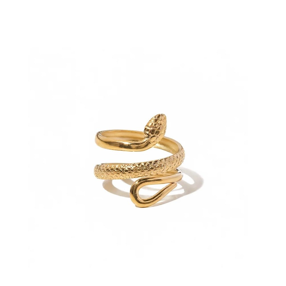 Serpent d’Éden Ring - 18k Gold Plated Jewelry Switzerland