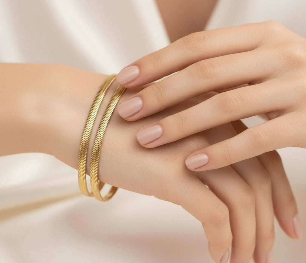 Serpent d’Or Bracelet - 18k Gold Plated Jewelry Switzerland