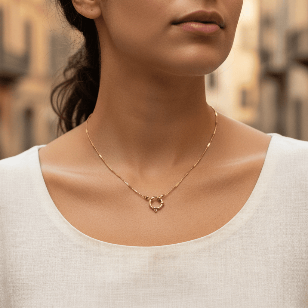 Serpent Marin Necklace - 18k Gold Plated Jewelry Switzerland