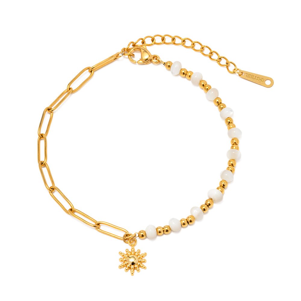 Soleil Nacrée Bracelet - 18k Gold Plated Jewelry Switzerland
