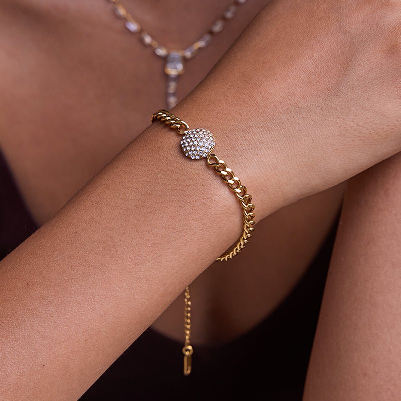 Sphère Éclatante Bracelet - 18k Gold Plated Jewelry Switzerland