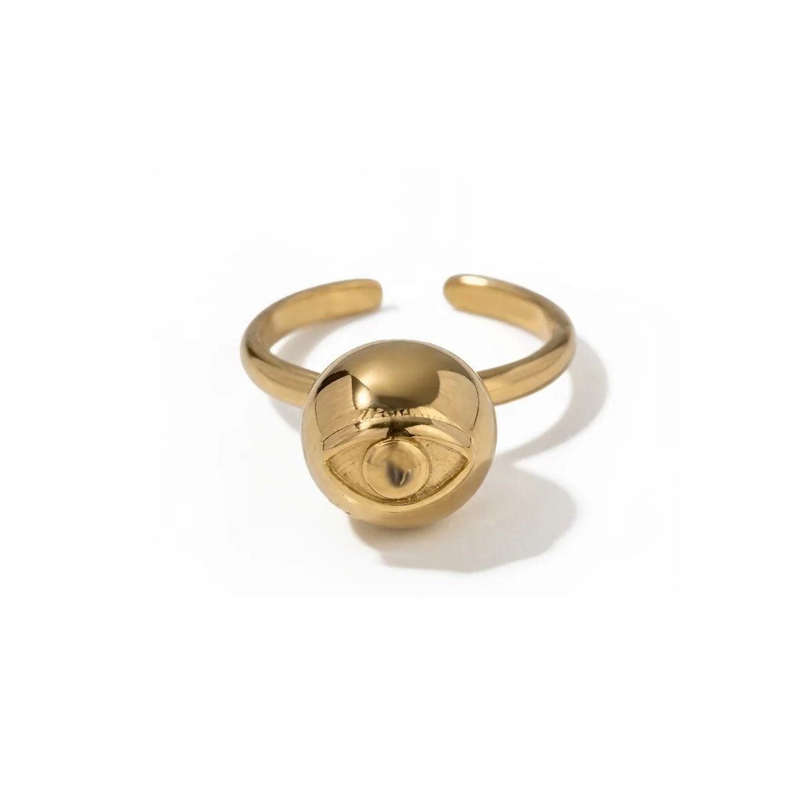 Sphère Solitaire Ring - 18k Gold Plated Jewelry Switzerland