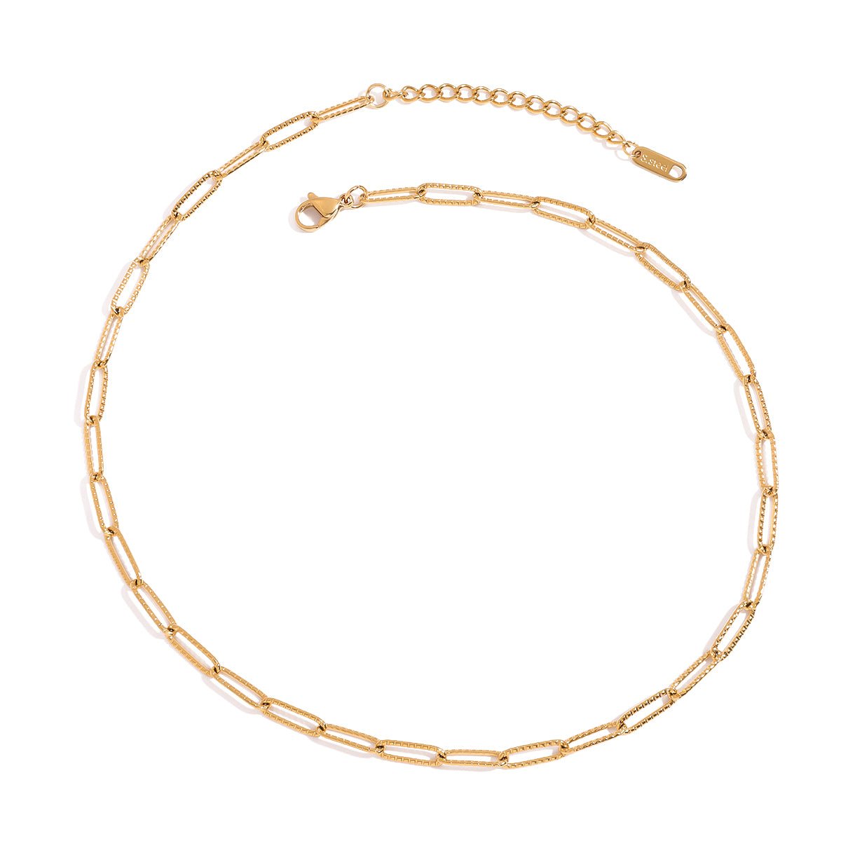 Texture d’Or Necklace - 18k Gold Plated Jewelry Switzerland