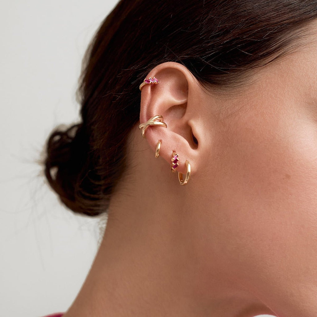 Torsade Infinie Ear Cuffs - 18k Gold Plated Jewelry Switzerland