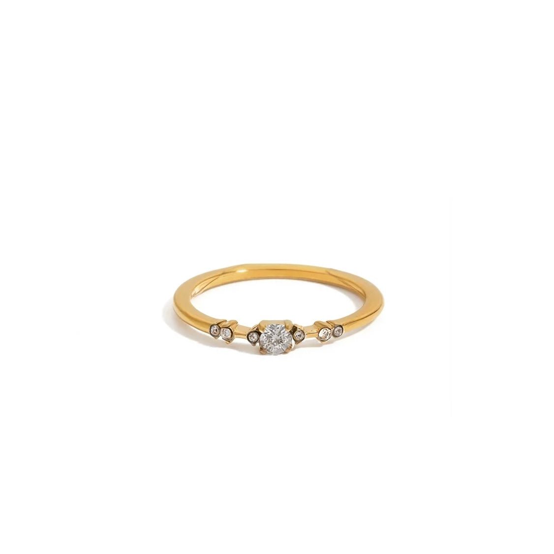 Torsade Scintillante Ring - 18k Gold Plated Jewelry Switzerland