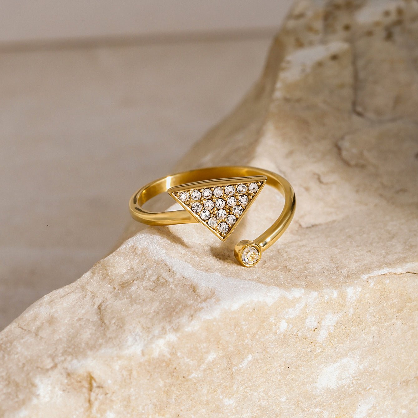 Trajectoire Étoilée Ring - 18k Gold Plated Jewelry Switzerland