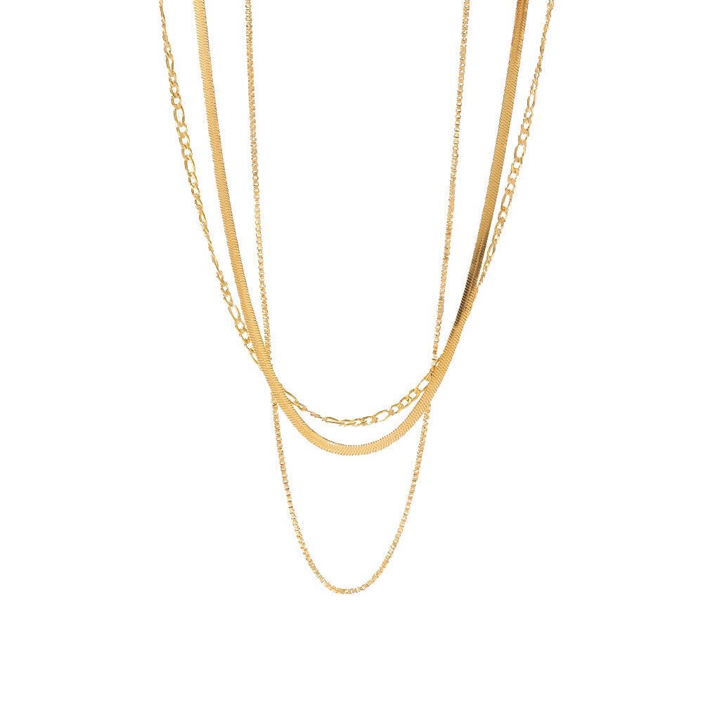 Trio d’Or Necklace - 18k Gold Plated Jewelry Switzerland