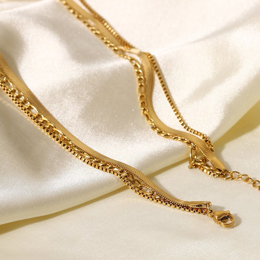 Trio d’Or Necklace - 18k Gold Plated Jewelry Switzerland