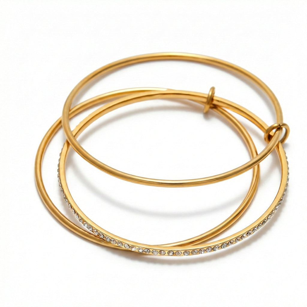 Trio Éclat d’Or Mckella Bracelet - 18k Gold Plated Jewelry Switzerland