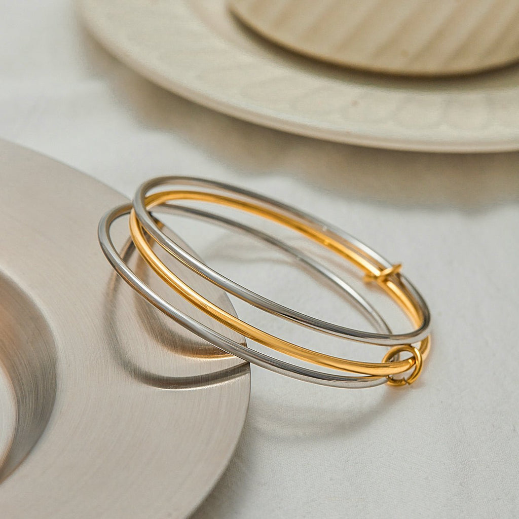 Trio Entrelacé Bracelet - 18k Gold Plated Jewelry Switzerland